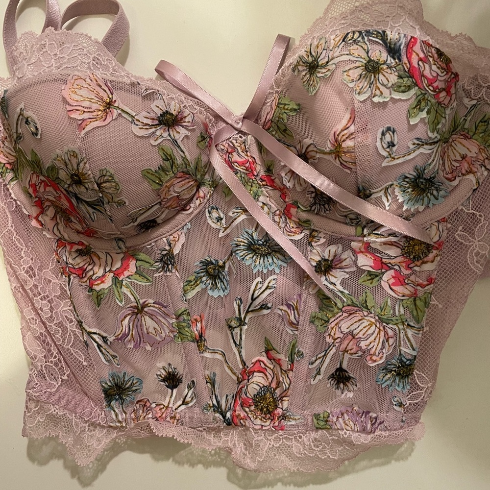 For love and lemons bustier corset top pink